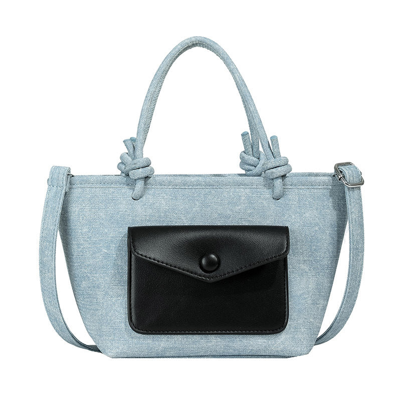 Knotty Denim Mini Handbags