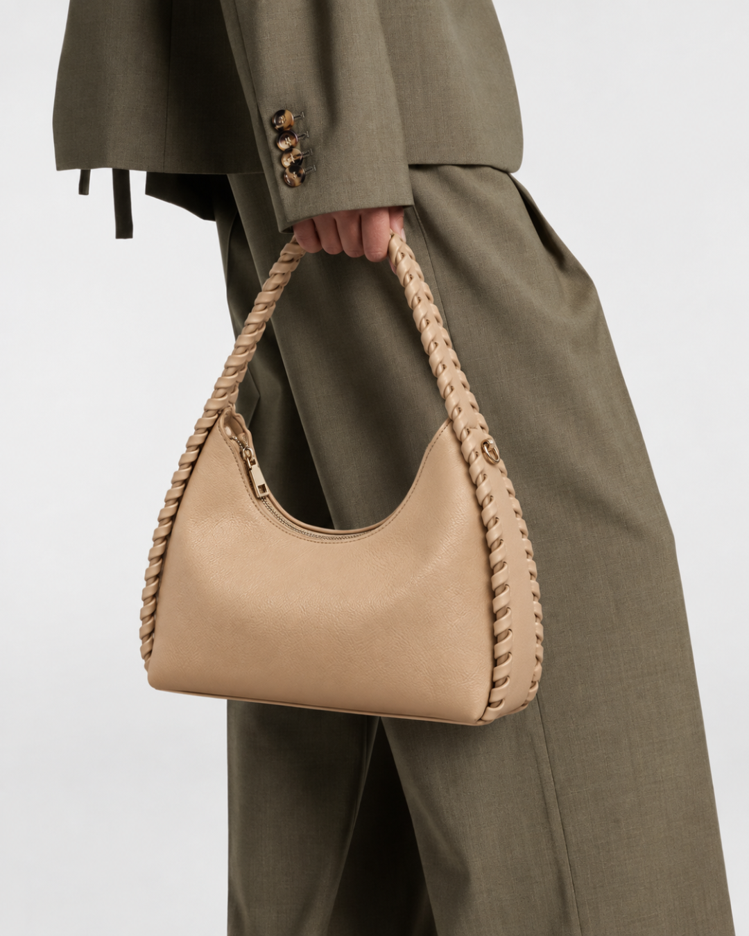 Caramel Grid Handbags