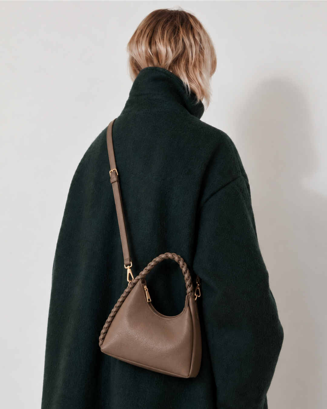 Caramel Grid Handbags