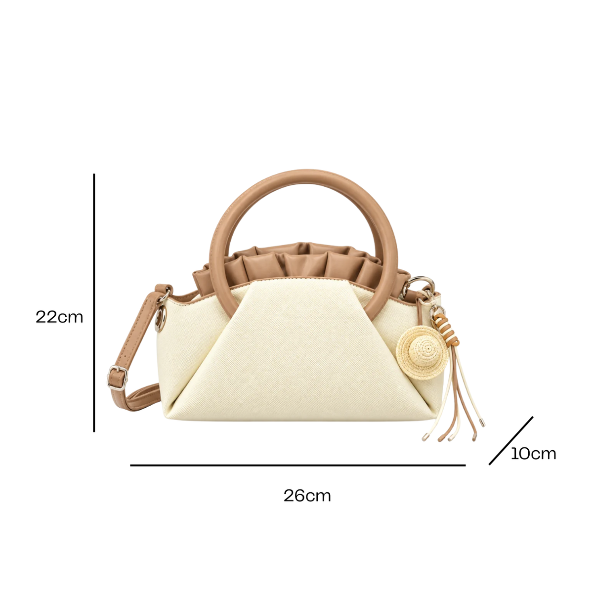 Cinnamon swirls handbag