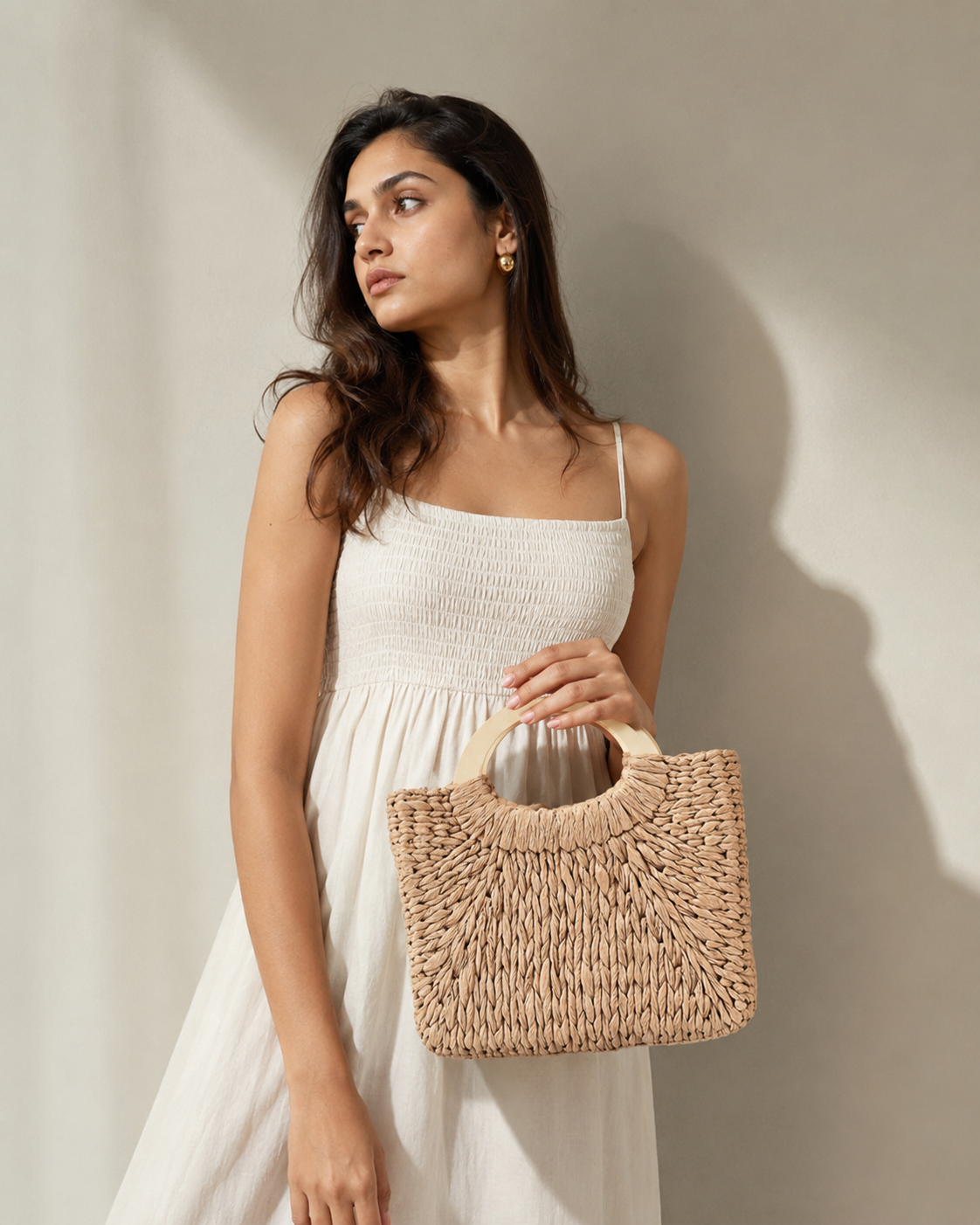 Beach Weave Handle Bag