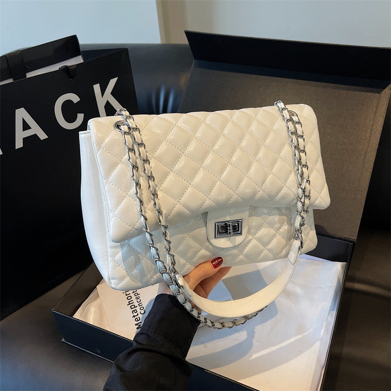 Boldly Quilted Jumbo Handbag