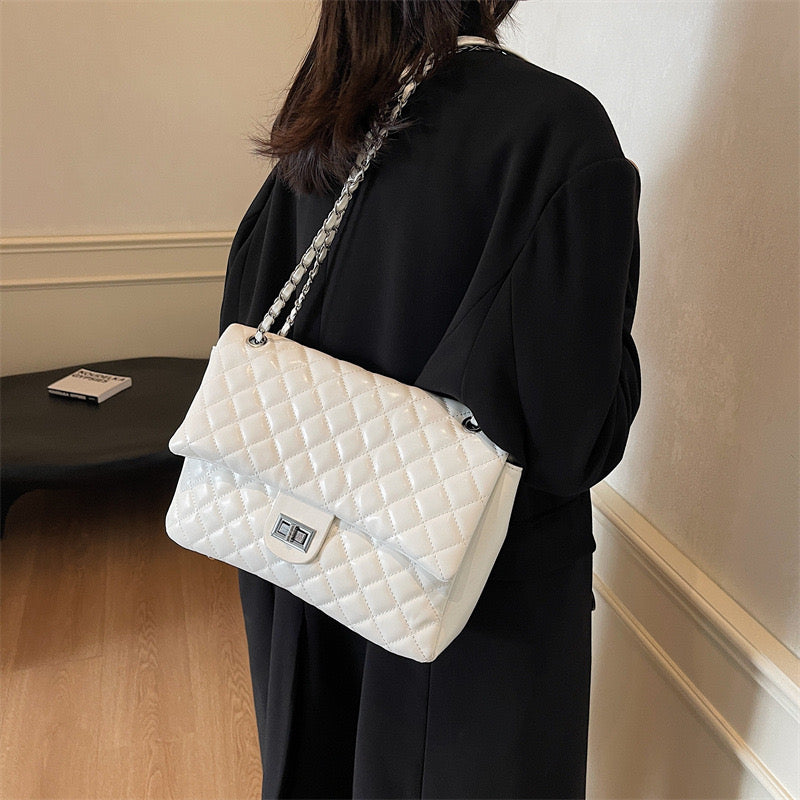 Boldly Quilted Jumbo Handbag