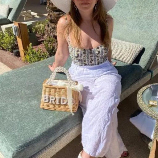 She said "YES" Rattan Bags