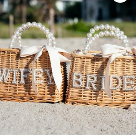 She said "YES" Rattan Bags