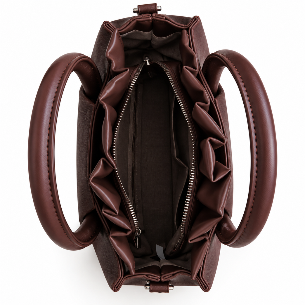 Cinnamon swirls handbag