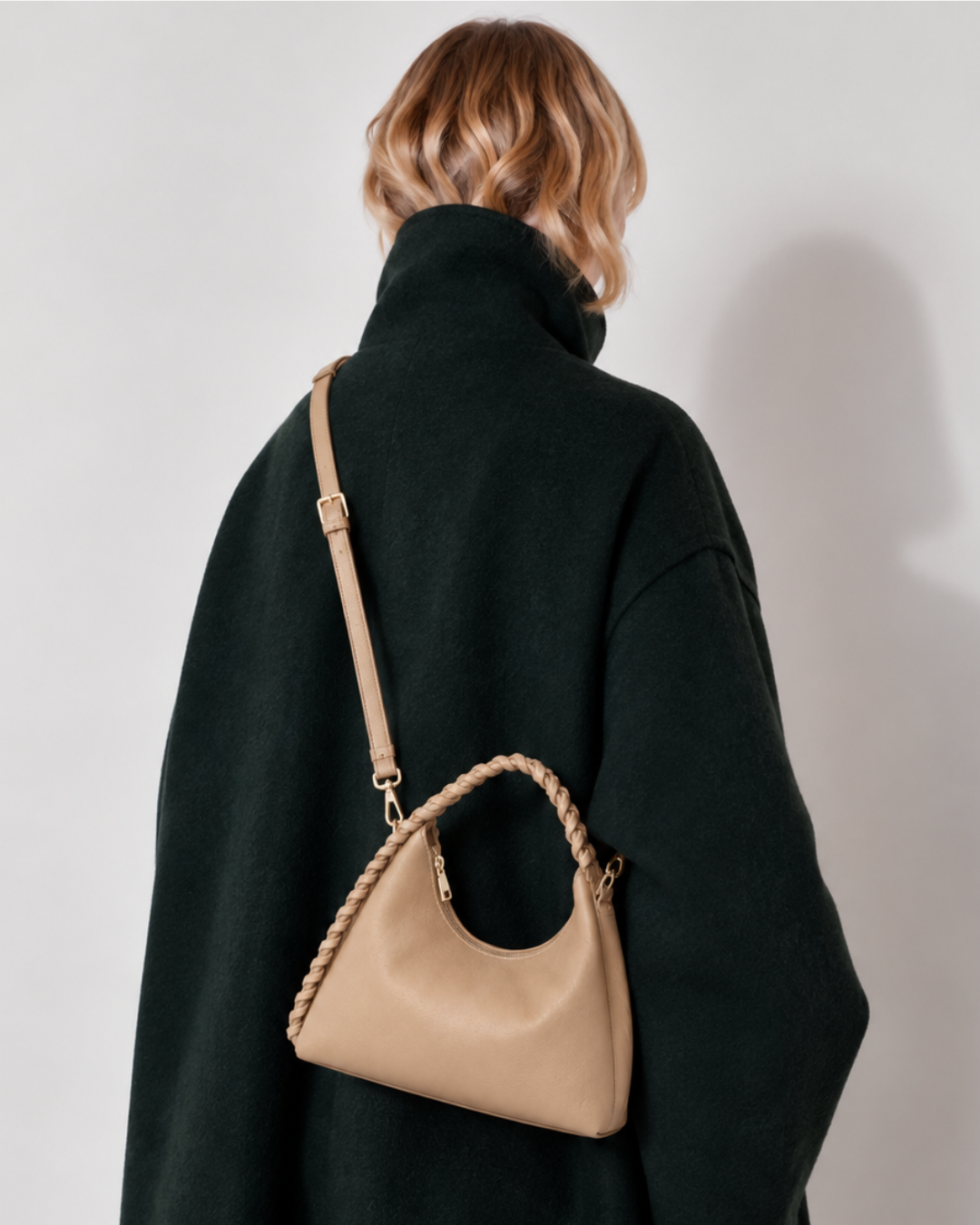 Caramel Grid Handbags