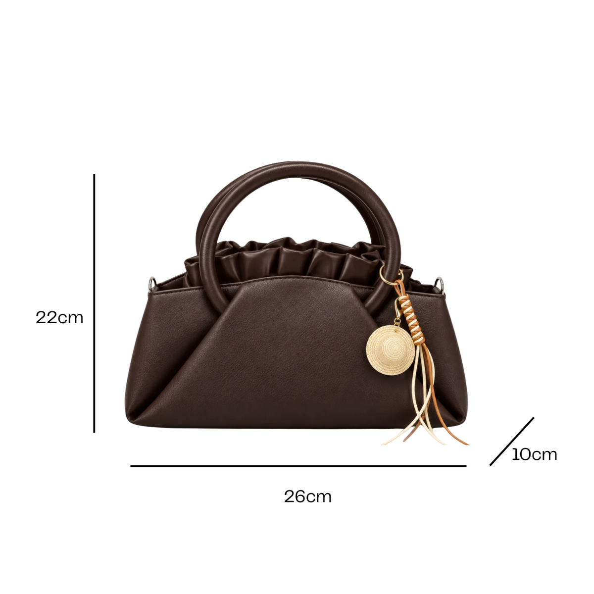 Cinnamon swirls handbag