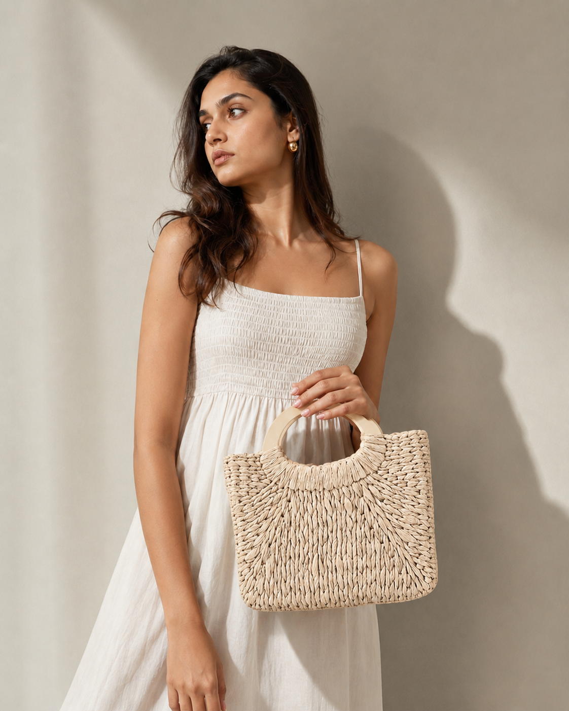 Beach Weave Handle Bag
